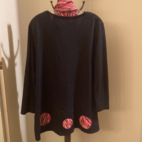 Long tunic style sweater with matching scarf, Size XL - Picture 5 of 13
